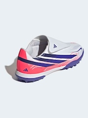 adidas White F50 Hyperfast Club Touch Fastening Turf Football Trainers - Image 9 of 10