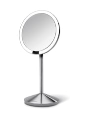 simplehuman Brushed Silver Sensor Make Up Mirror Fold, 10X Magnified - Image 2 of 7