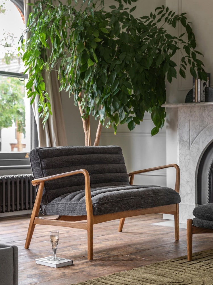 Gallery Home Grey Boucle Datsun 2 Seater Sofa - Image 1 of 8 Gallery Home Grey Boucle Datsun 2 Seater Sofa - Image 1 of 8