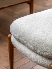 Gallery Home Cream Sheepskin Datsun Footstool - Image 2 of 7
