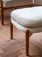 Gallery Home Cream Sheepskin Datsun Footstool - Image 3 of 7