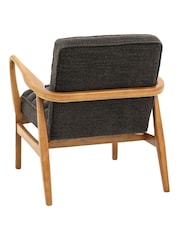 Gallery Home Grey Boucle Datsun Armchair - Image 4 of 8