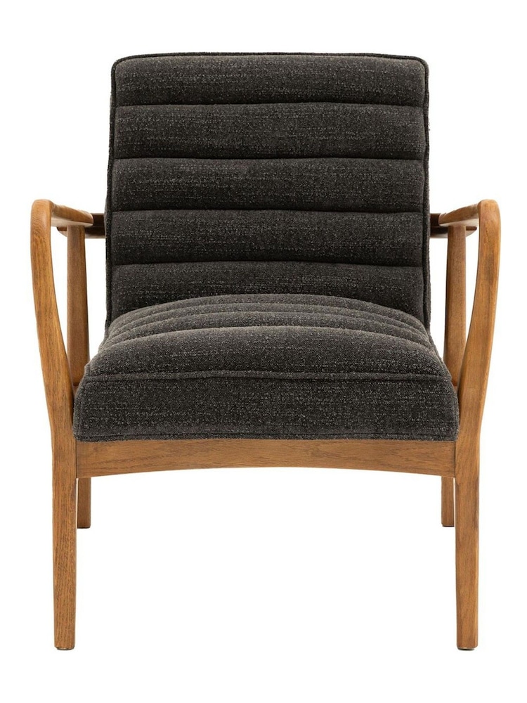 Gallery Home Grey Boucle Datsun Armchair - Image 8 of 8 Gallery Home Grey Boucle Datsun Armchair - Image 8 of 8