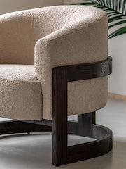 Gallery Home Taupe Boucle Hudson Armchair - Image 2 of 8