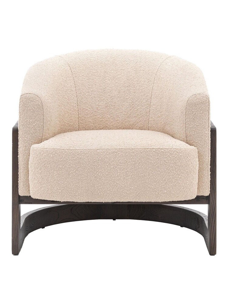 Gallery Home Taupe Boucle Hudson Armchair - Image 8 of 8 Gallery Home Taupe Boucle Hudson Armchair - Image 8 of 8