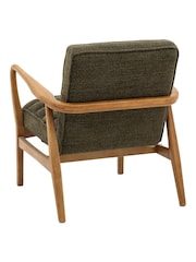 Gallery Home Green Boucle Datsun Armchair - Image 5 of 8