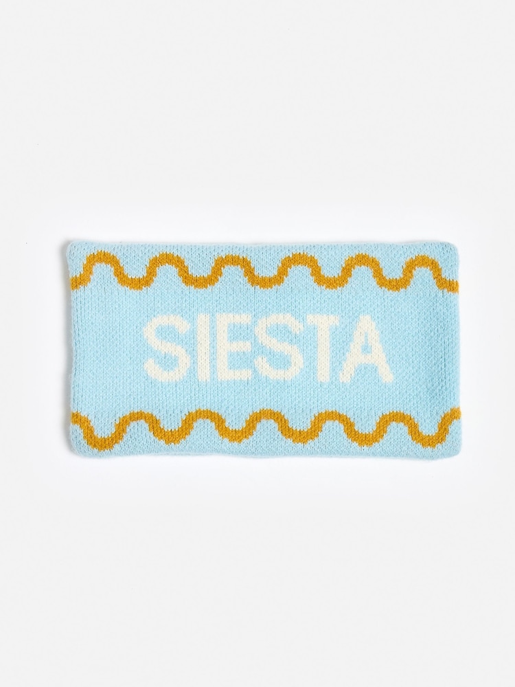 Oliver Bonas Blue Siesta Rectangular Cushion Cover 30x50cm - Image 3 of 3 Oliver Bonas Blue Siesta Rectangular Cushion Cover 30x50cm - Image 3 of 3