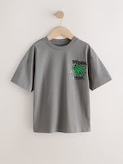 Charcoal Grey Short Sleeve Graphic T-Shirt (3-16yrs) - Image 1 of 5