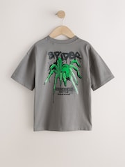 Charcoal Grey Short Sleeve Graphic T-Shirt (3-16yrs) - Image 6 of 9