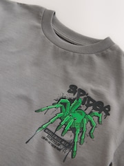 Charcoal Grey Short Sleeve Graphic T-Shirt (3-16yrs) - Image 7 of 9