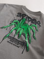Charcoal Grey Short Sleeve Graphic T-Shirt (3-16yrs) - Image 8 of 9