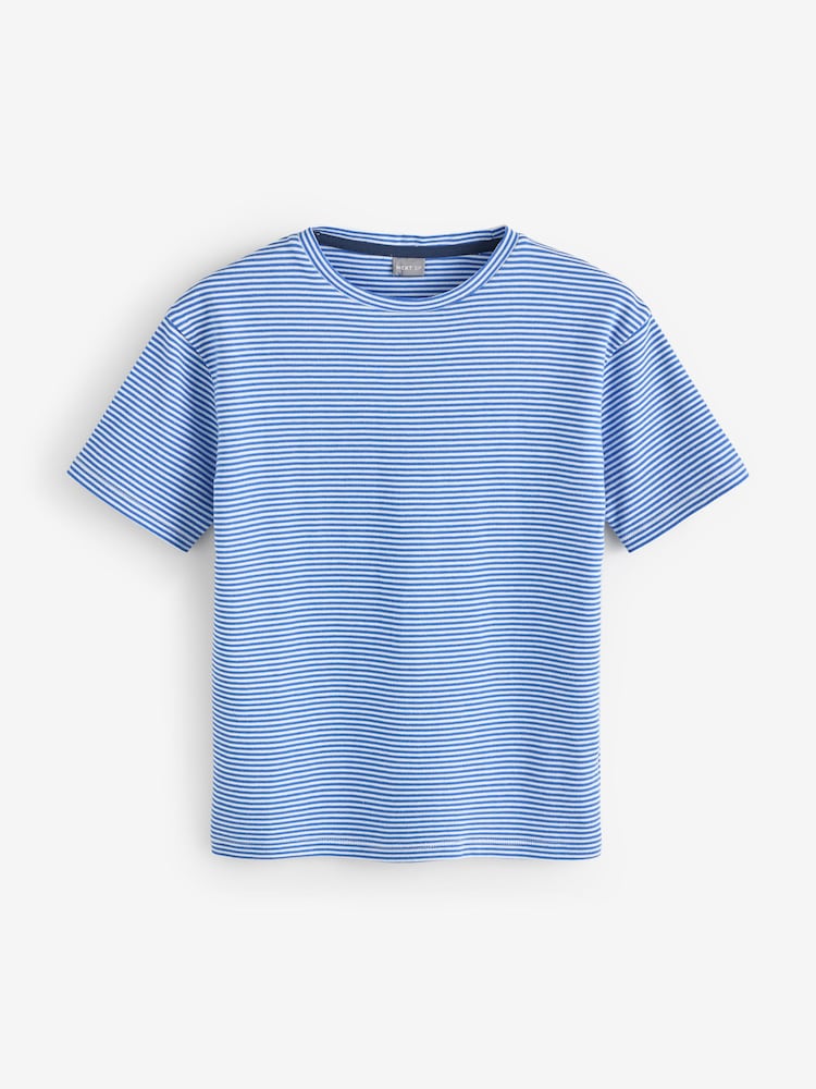 Blue Short Sleeve Stripe T-Shirt - Image 1 of 1