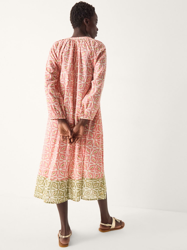 Buy Monsoon Pink Elma Print Midi Tunic Dress from Next USA