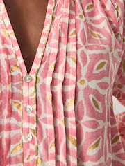 Monsoon Pink Elma Print Midi Tunic Dress - Image 4 of 4