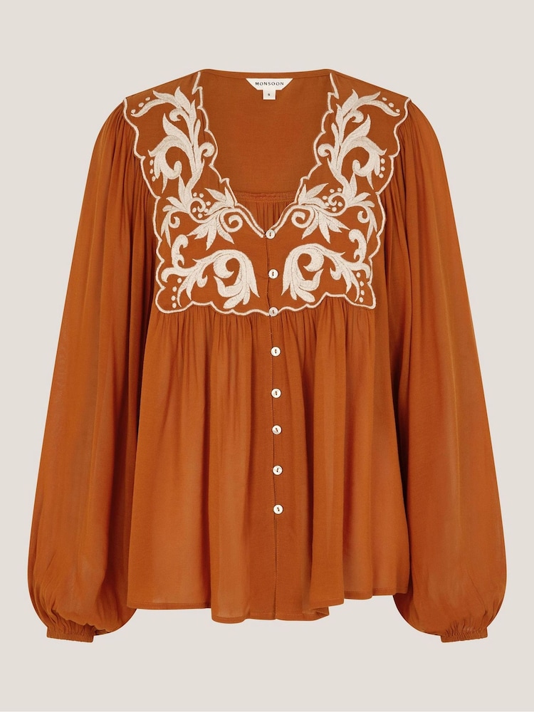 بلوزة بلوسون مطرزة Jenna من Monsoon - Image 5 of 5