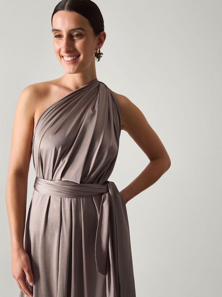 Monsoon Brown Thea Multiway Bridesmaid Dress - Image 2 of 3