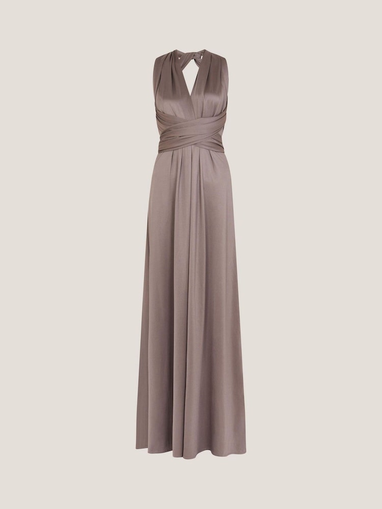 Monsoon Brown Thea Multiway Bridesmaid Dress - Image 3 of 3