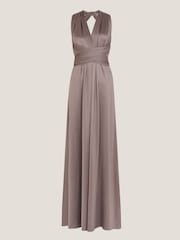 Monsoon Brown Thea Multiway Bridesmaid Dress - Image 5 of 5
