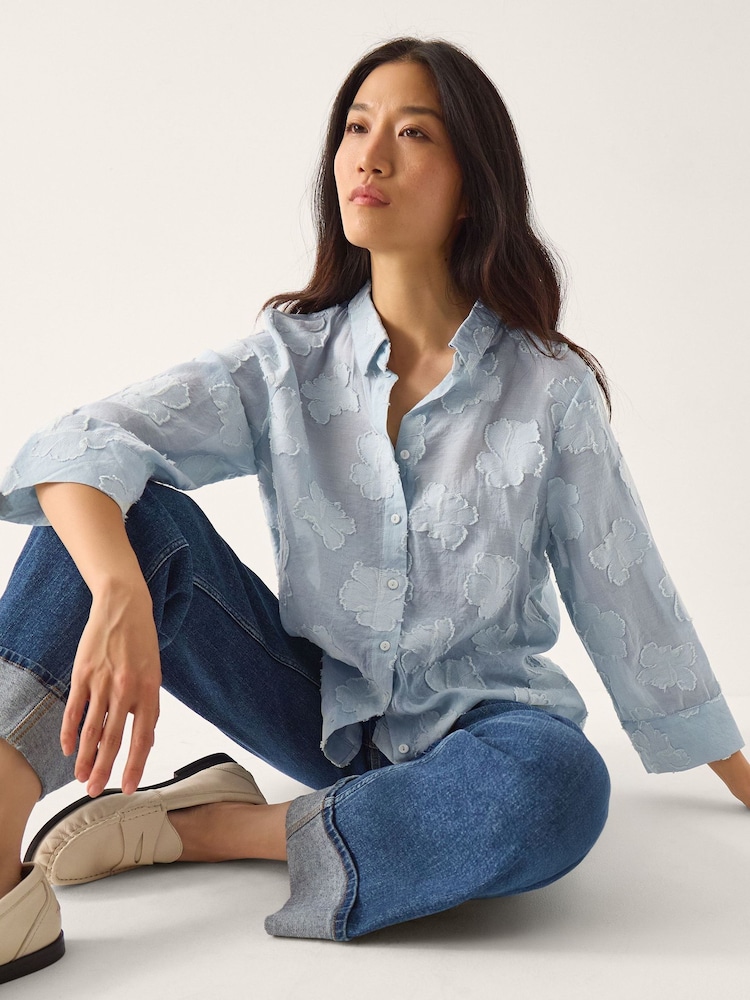 قميص جاكار Ayla من Monsoon - Image 2 of 5