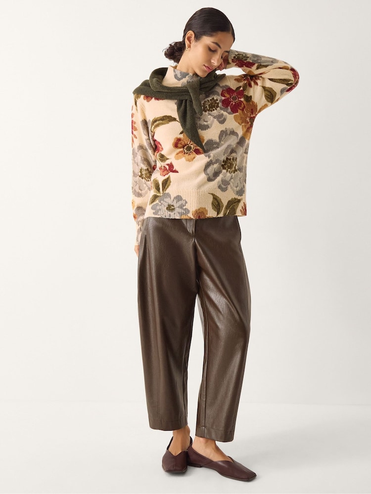 Monsoon Natural Olive Floral High Neck Jumper - Image 4 of 4 Monsoon Natural Olive Floral High Neck Jumper - Image 4 of 4