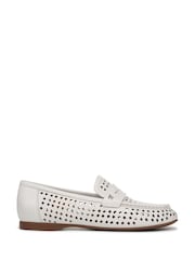 Naturalizer Bloom-Perf Wide Fit White Loafers - Image 1 of 7