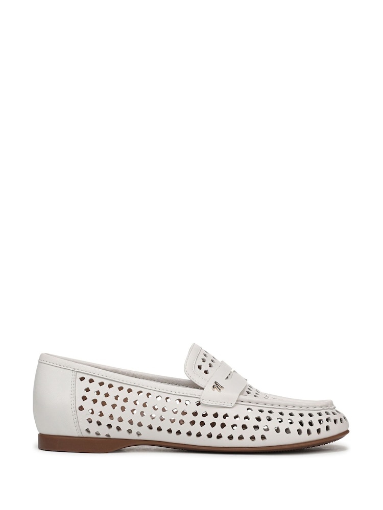 Naturalizer Bloom-Perf Wide Fit White Loafers - Image 1 of 7