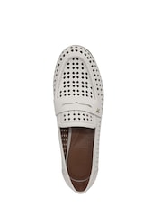 Naturalizer Bloom-Perf Wide Fit White Loafers - Image 6 of 7