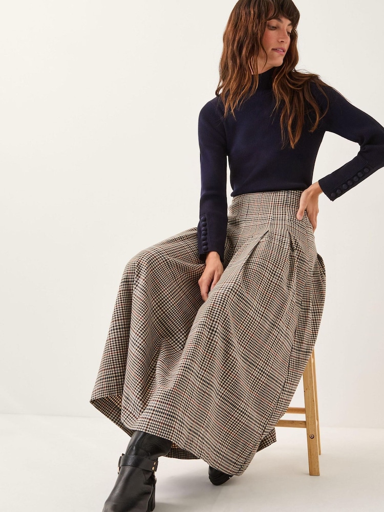 Monsoon Blue Ruby Ribbed Polo Neck Jumper - Image 1 of 1 Monsoon Blue Ruby Ribbed Polo Neck Jumper - Image 1 of 1