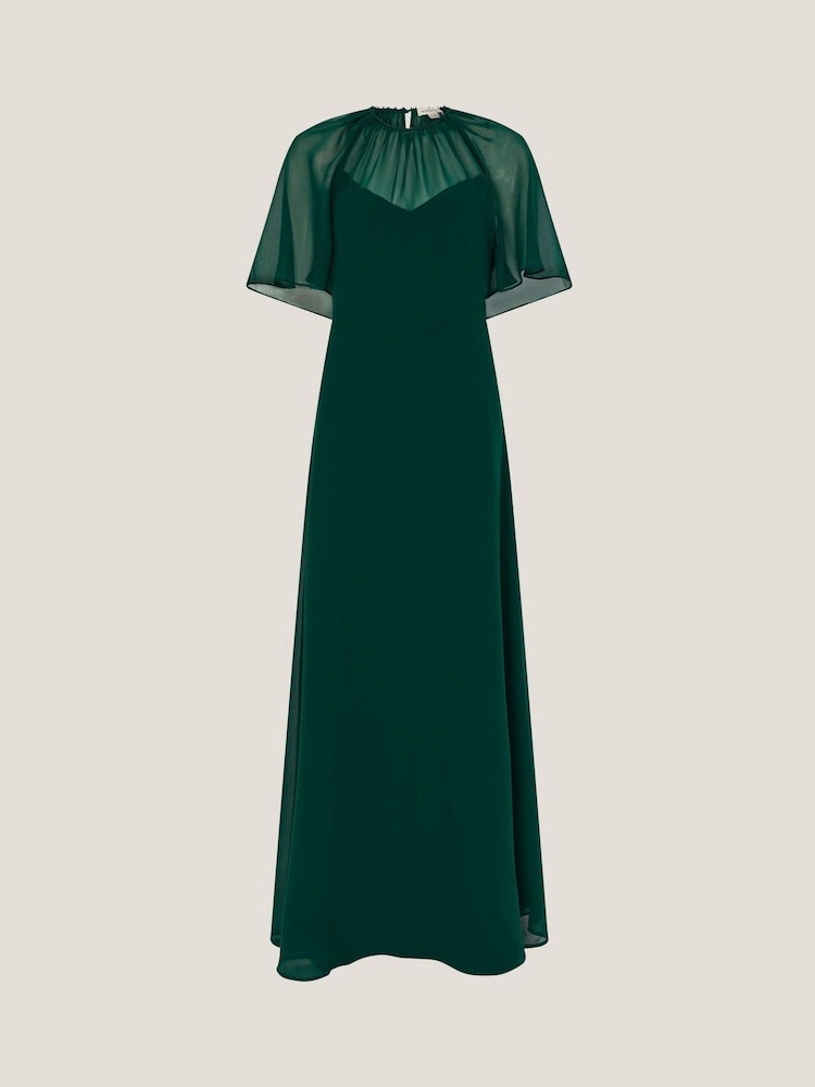 Monsoon Green Mona Angel Sleeve Maxi Dress - Image 5 of 5 Monsoon Green Mona Angel Sleeve Maxi Dress - Image 5 of 5