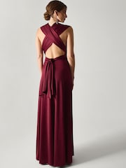 Monsoon Red Thea Multiway Bridesmaid Dress - Image 2 of 5