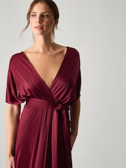 Monsoon Red Thea Multiway Bridesmaid Dress - Image 4 of 5