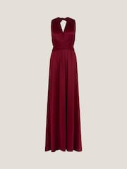 Monsoon Red Thea Multiway Bridesmaid Dress - Image 5 of 5