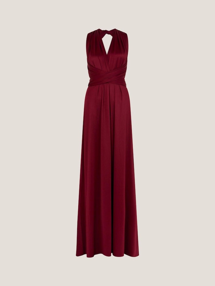 Monsoon Red Thea Multiway Bridesmaid Dress - Image 5 of 5