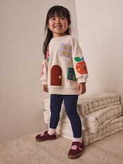 Cream House Sweatshirt and Legging Set (3mths-7yrs) - Image 1 of 4