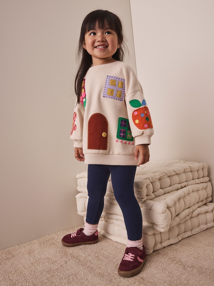 Cream House Sweatshirt and Legging Set (3mths-7yrs) - Image 1 of 4 Cream House Sweatshirt and Legging Set (3mths-7yrs) - Image 1 of 4