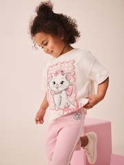 Pink Disney Artistocats Marie Short Sleeve T Shirt and Leggings Set (3mths-7yrs) - Image 1 of 10