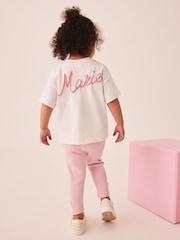 Pink Disney Artistocats Marie Short Sleeve T Shirt and Leggings Set (3mths-7yrs) - Image 3 of 10