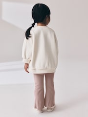 Light Pink Horse Sweatshirt and Flare Leggings Set (3mths-7yrs) - Image 3 of 9