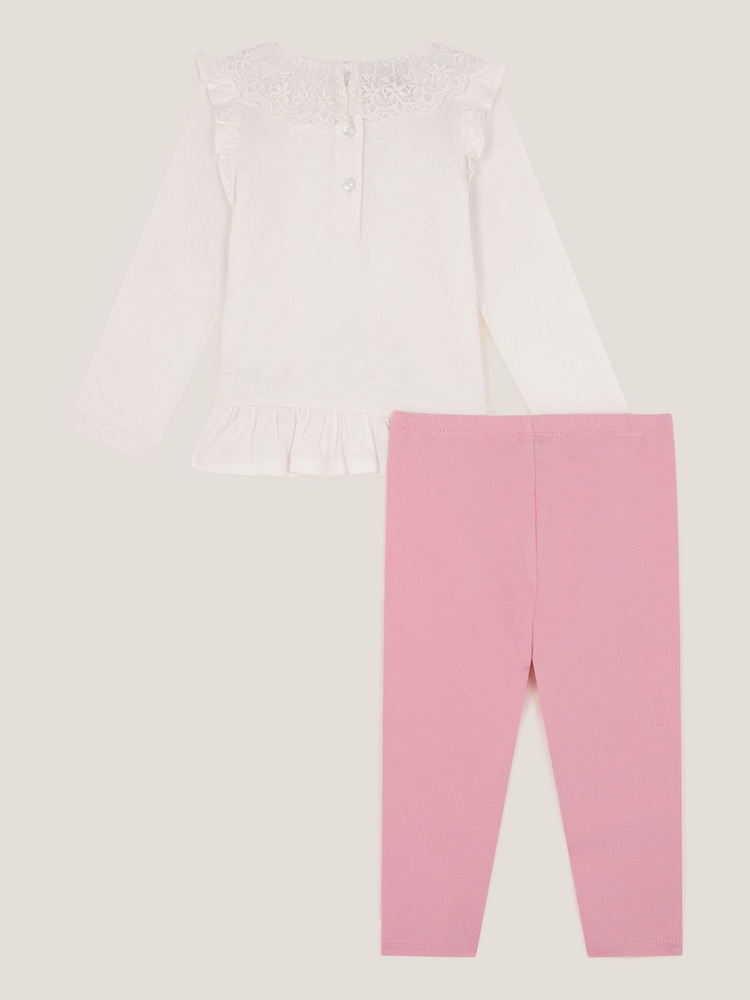 Monsoon Floral Heart Top & Leggings Set - صورة 2 من 3 Monsoon Floral Heart Top & Leggings Set - صورة 2 من 3