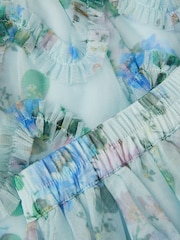 Monsoon ベビー・ローマ・フローラルプリント・フリルトップ＆スカートセット - 画像 4 / 4