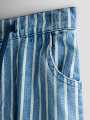 JoJo Maman Bébé Light Wash Striped Denim Jeans - Image 3 of 4