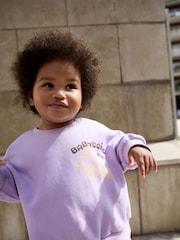 Lilac Babychino Sweatshirt and Barrel Leg Set (3mths-7yrs) - Image 3 of 8