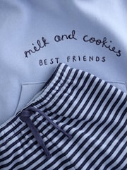 Blue Hoodie and Wide Leg Joggers Set (3mths-7yrs) - Image 9 of 14