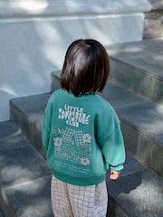 Green Little Wanderers Club - Sweatshirt and Barrel Set (3mths-7yrs) - Imagen 2 de 8