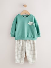 Green Little Wanderers Club - Sweatshirt and Barrel Set (3mths-7yrs) - Imagen 4 de 8