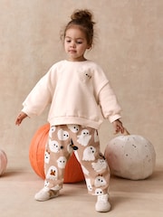 Beige Ghost Sweatshirt and Barrel Set (3mths-7yrs) - Image 2 of 8