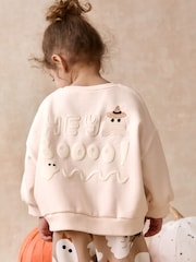 Beige Ghost Sweatshirt and Barrel Set (3mths-7yrs) - Image 3 of 8