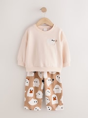 Beige Ghost Sweatshirt and Barrel Set (3mths-7yrs) - Image 4 of 8
