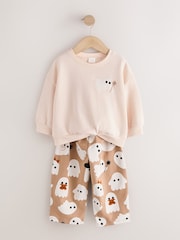 Beige Ghost Sweatshirt and Barrel Set (3mths-7yrs) - Image 5 of 8