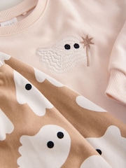 Beige Ghost Sweatshirt and Barrel Set (3mths-7yrs) - Image 8 of 8